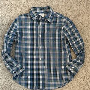 J. Crew Crewcuts Button Down Plaid Shirt, 6-7 (small)